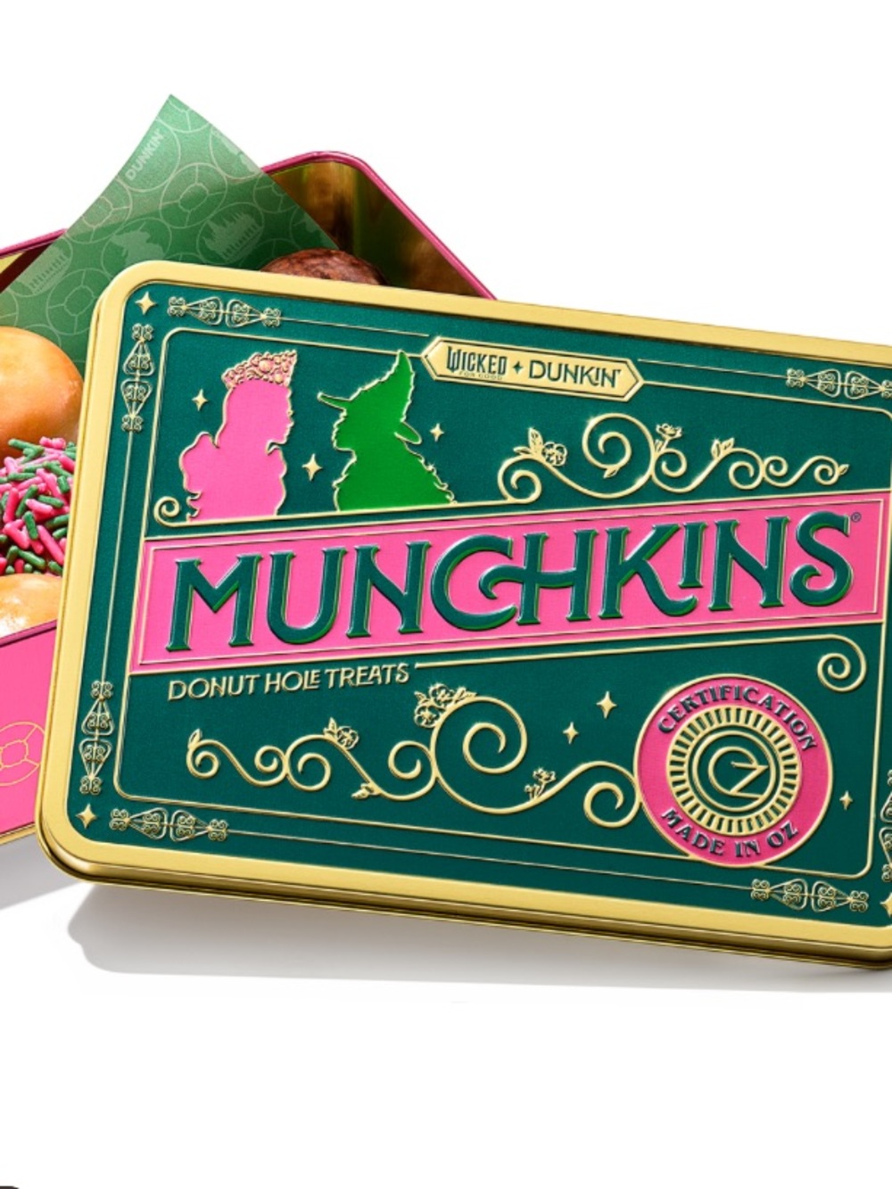 WICKED x DUNKIN' Munchkins Tin NWT